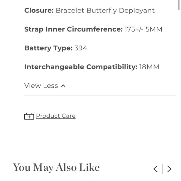 Michele Accessories Michelle Art Deco Gold And Silver Watch Poshmark